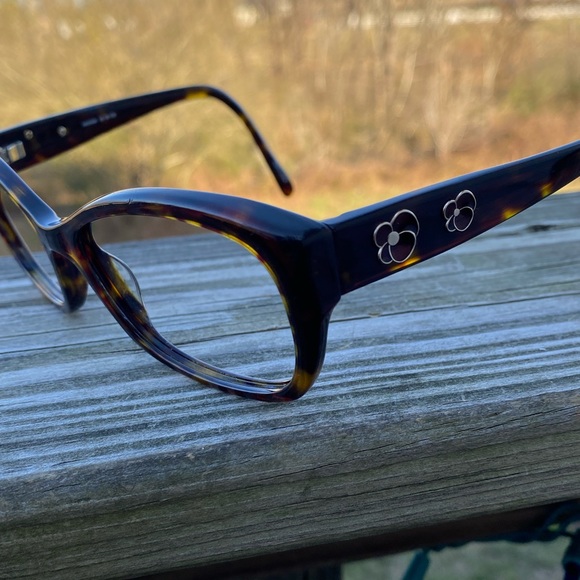 Kirkland Signature hedges glasses frames brown Havana floral 55[]18 135 - Picture 1 of 13